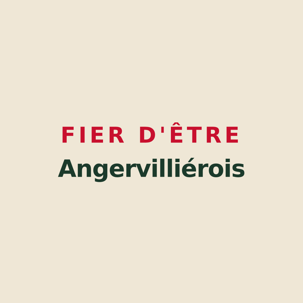 Tote bag « Fier d'être Angervilliérois » — design pour Angervilliers