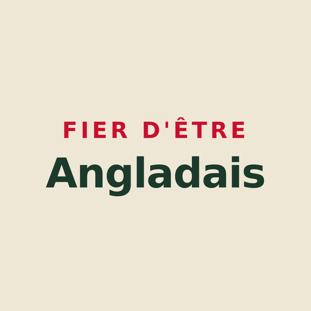 Tote bag « Fier d'être Angladais » — design pour Anglade