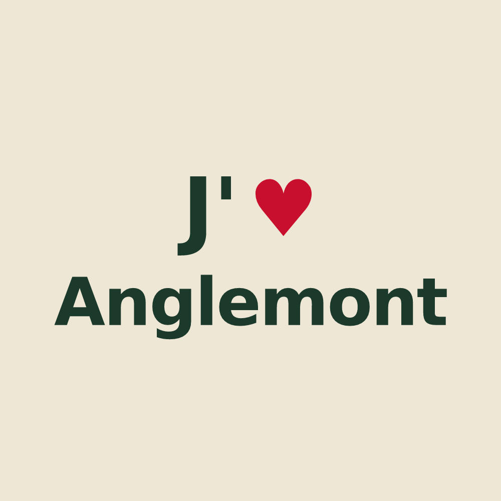 Tote bag personnalisé Anglemont — design J'aime Anglemont