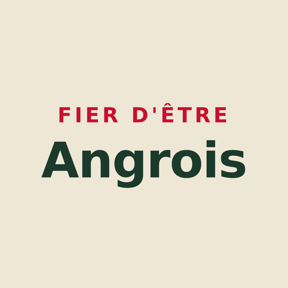 Tote bag « Fier d'être Angrois » — design pour Angres