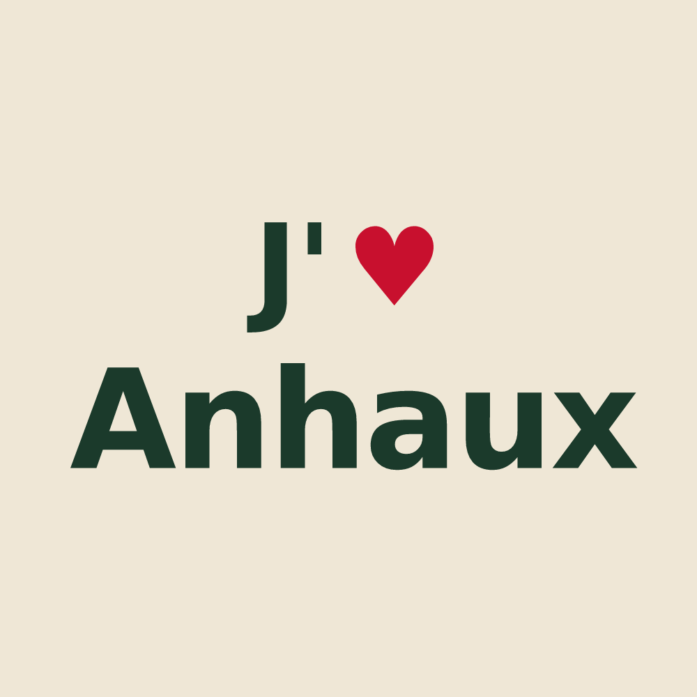 Tote bag personnalisé Anhaux — design J'aime Anhaux