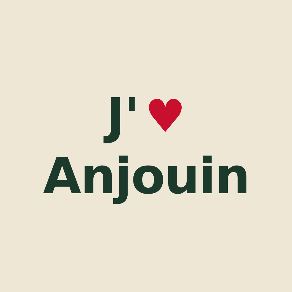 Tote bag personnalisé Anjouin — design J'aime Anjouin