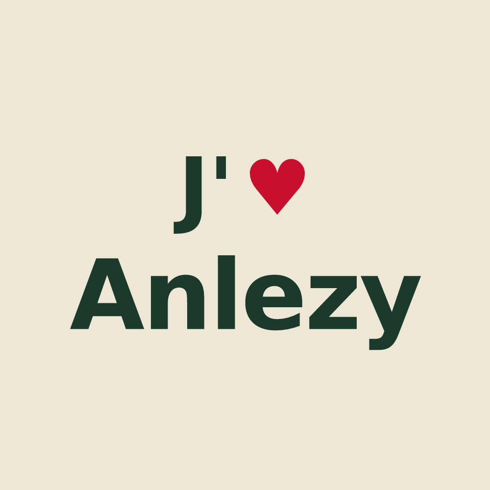 Tote bag personnalisé Anlezy — design J'aime Anlezy