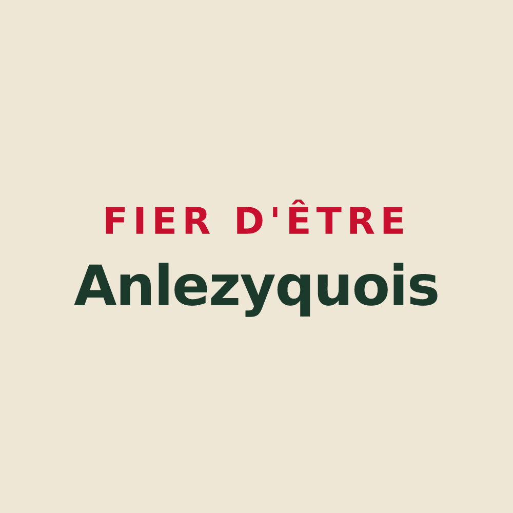 Tote bag « Fier d'être Anlezyquois » — design pour Anlezy