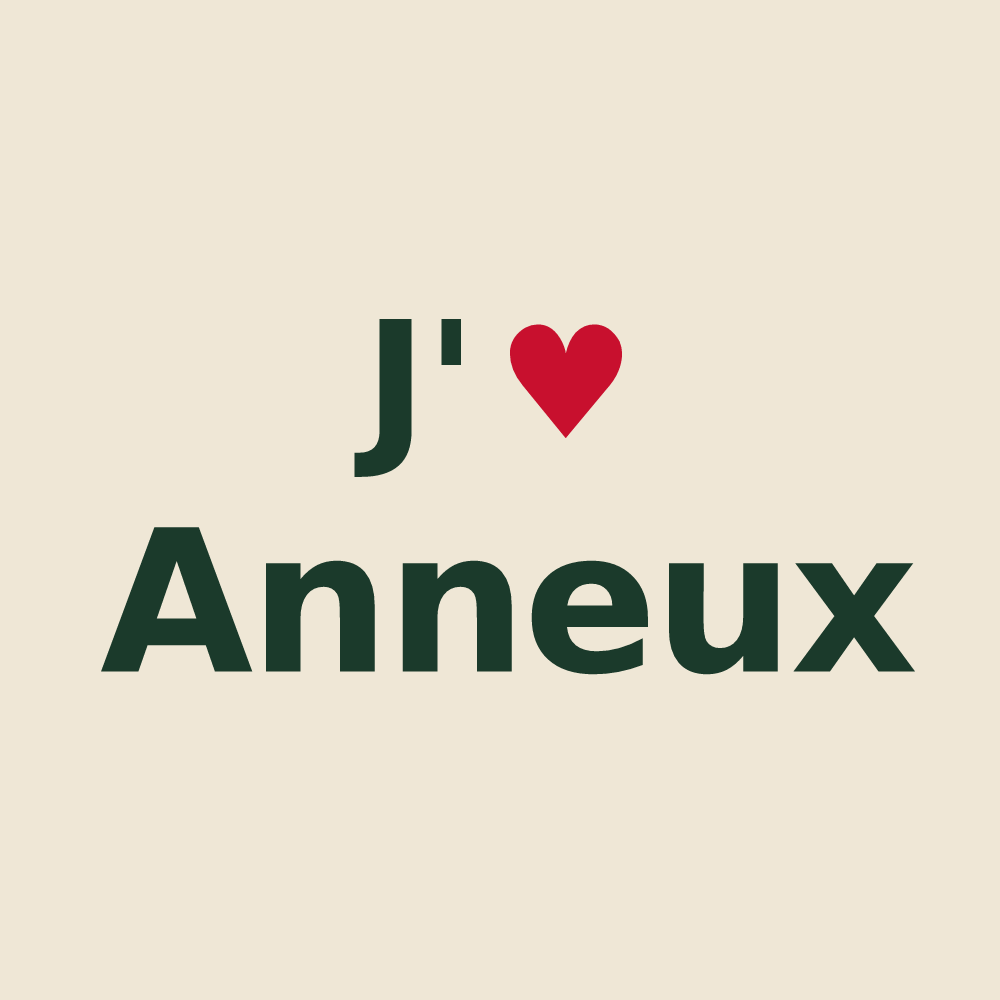 Tote bag personnalisé Anneux — design J'aime Anneux