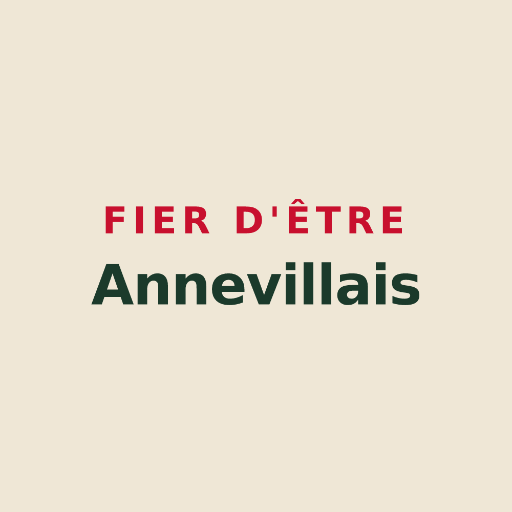 Tote bag « Fier d'être Annevillais » — design pour Anneville-Ambourville