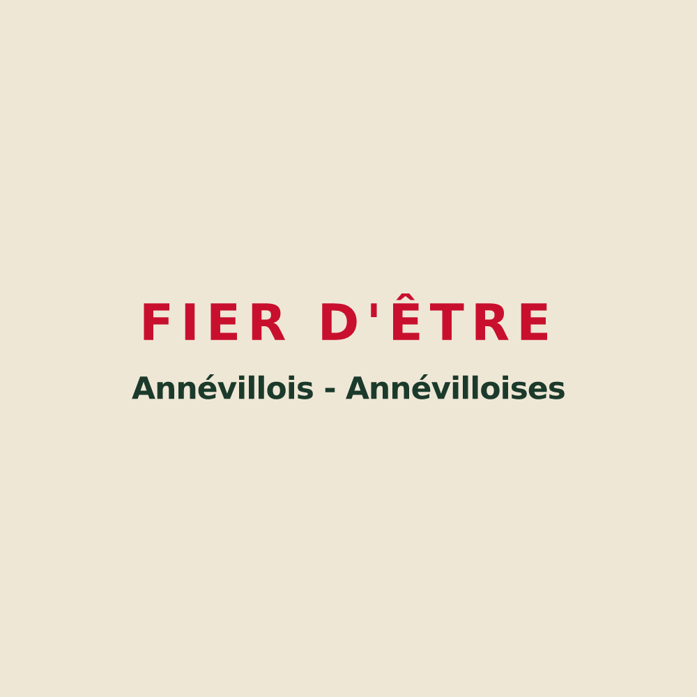 Tote bag « Fier d'être Annévillois - Annévilloises » — design pour Annéville-la-Prairie