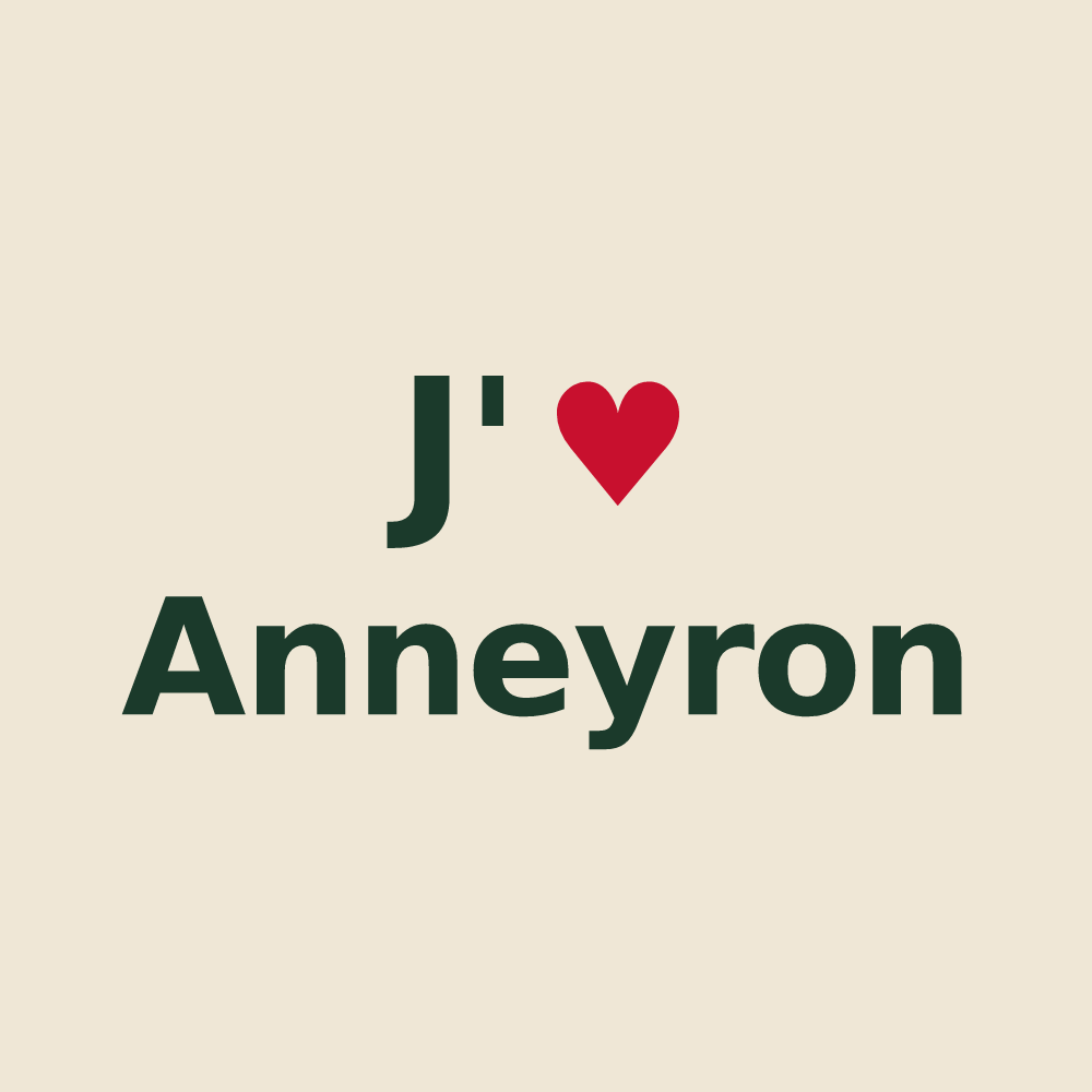 Tote bag personnalisé Anneyron — design J'aime Anneyron