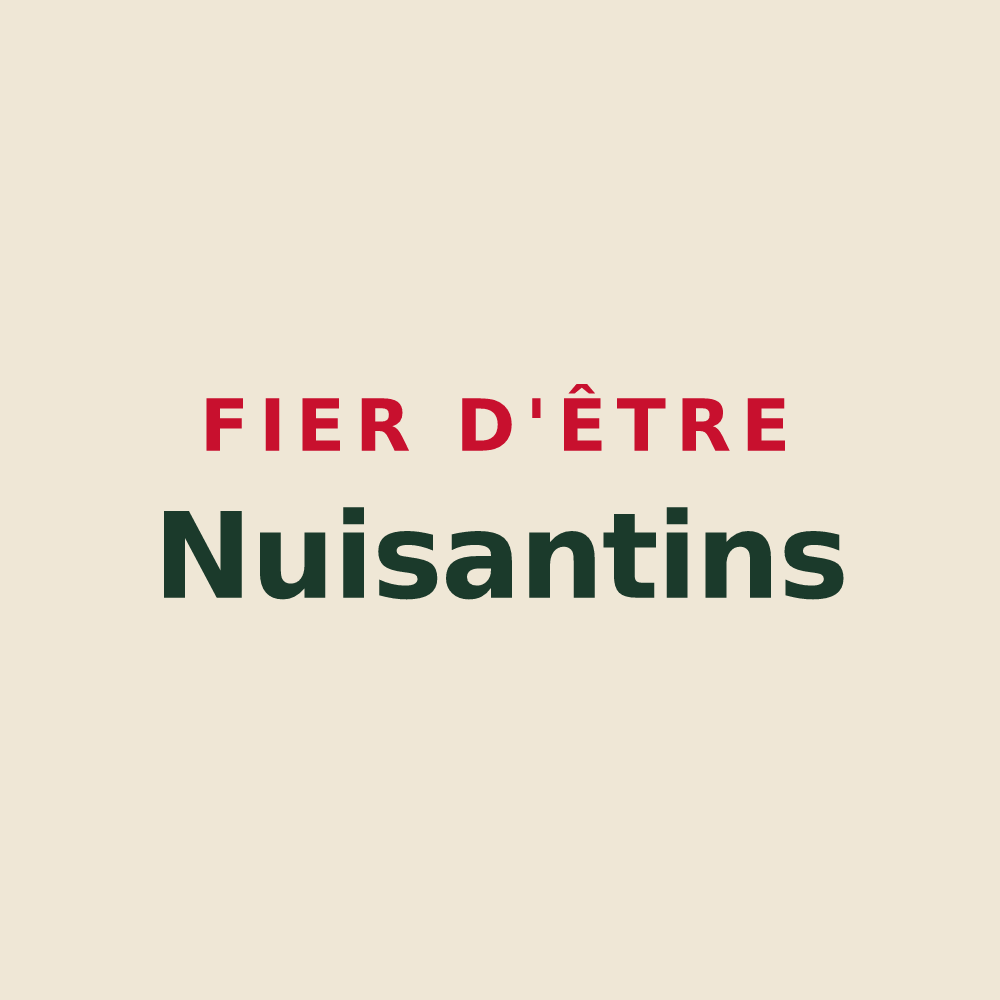 Tote bag « Fier d'être Nuisantins » — design pour Annoisin-Chatelans