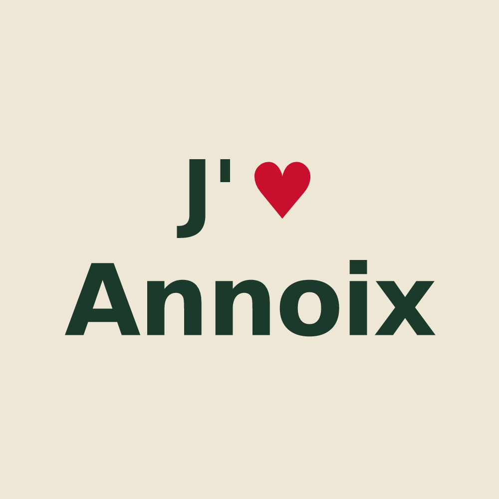 Tote bag personnalisé Annoix — design J'aime Annoix