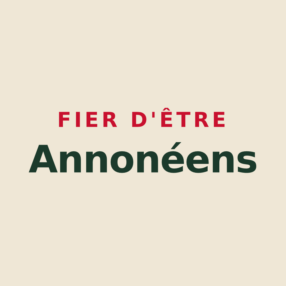 Tote bag « Fier d'être Annonéens » — design pour Annonay