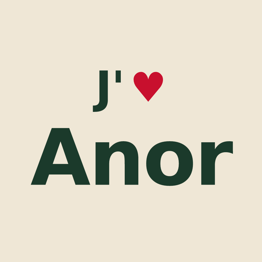 Tote bag personnalisé Anor — design J'aime Anor