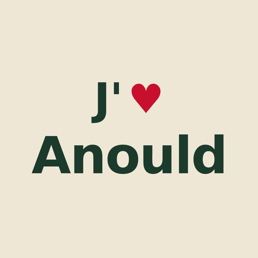 Tote bag personnalisé Anould — design J'aime Anould