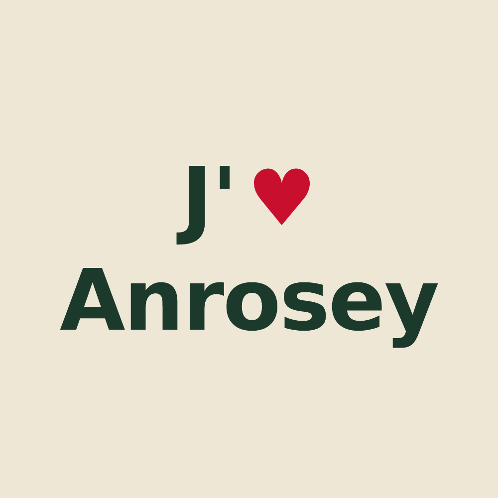 Tote bag personnalisé Anrosey — design J'aime Anrosey
