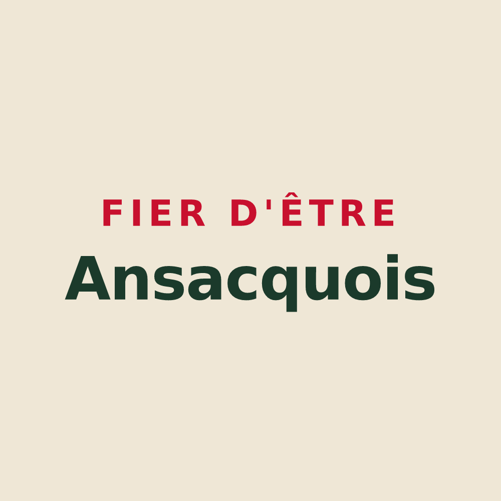 Tote bag « Fier d'être Ansacquois » — design pour Ansacq
