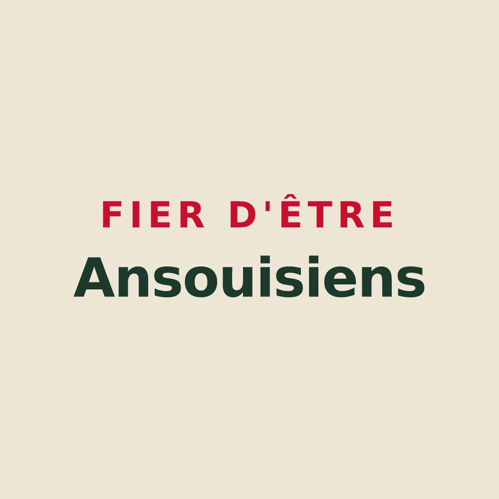 Tote bag « Fier d'être Ansouisiens » — design pour Ansouis