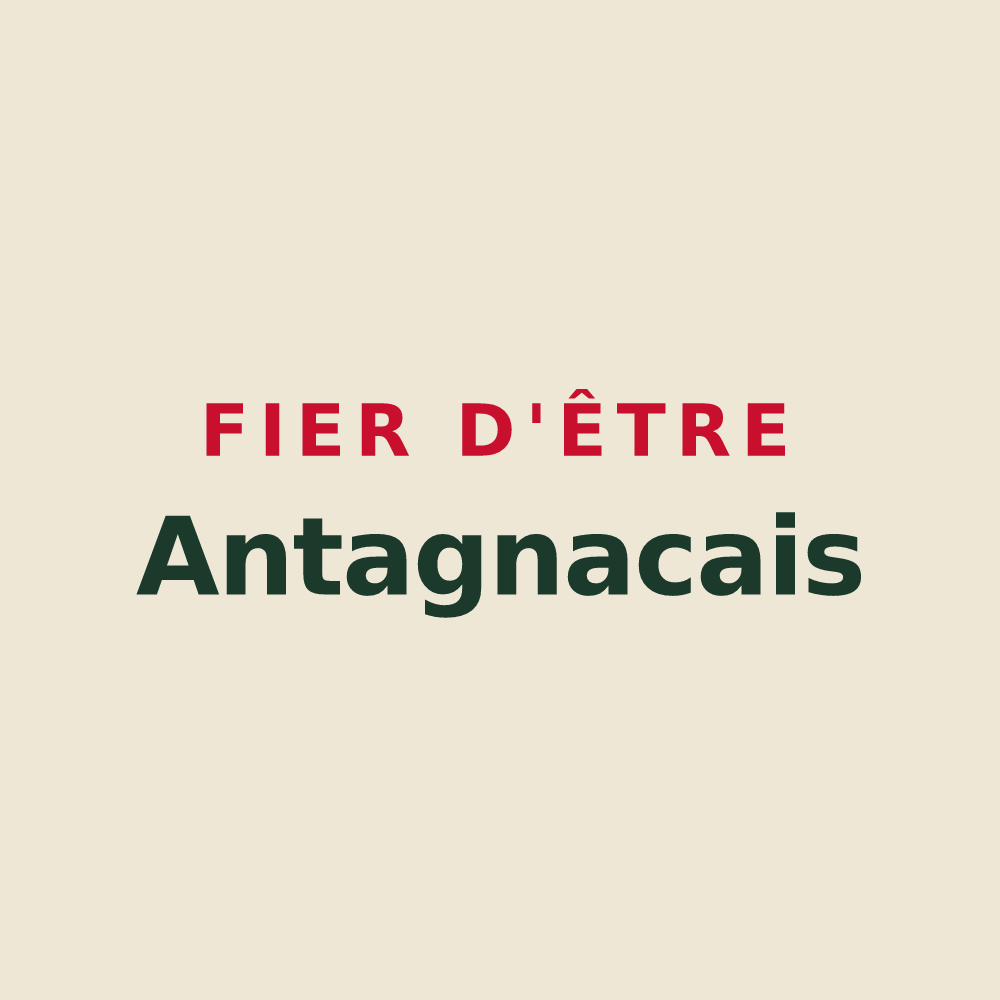 Tote bag « Fier d'être Antagnacais » — design pour Antagnac