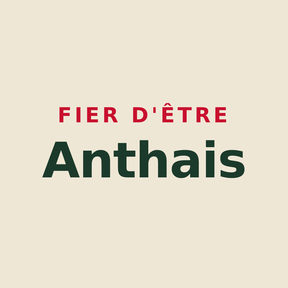Tote bag « Fier d'être Anthais » — design pour Anthé