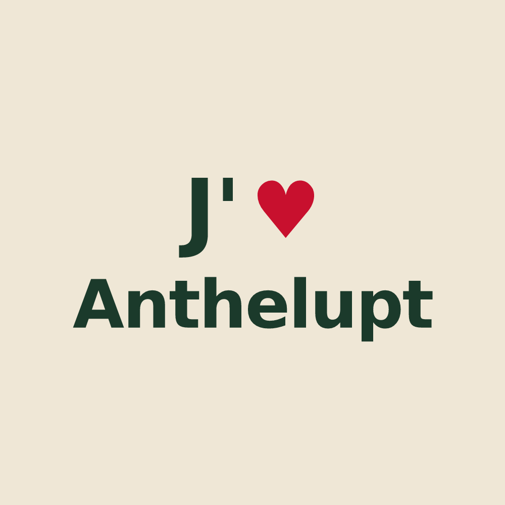Tote bag personnalisé Anthelupt — design J'aime Anthelupt