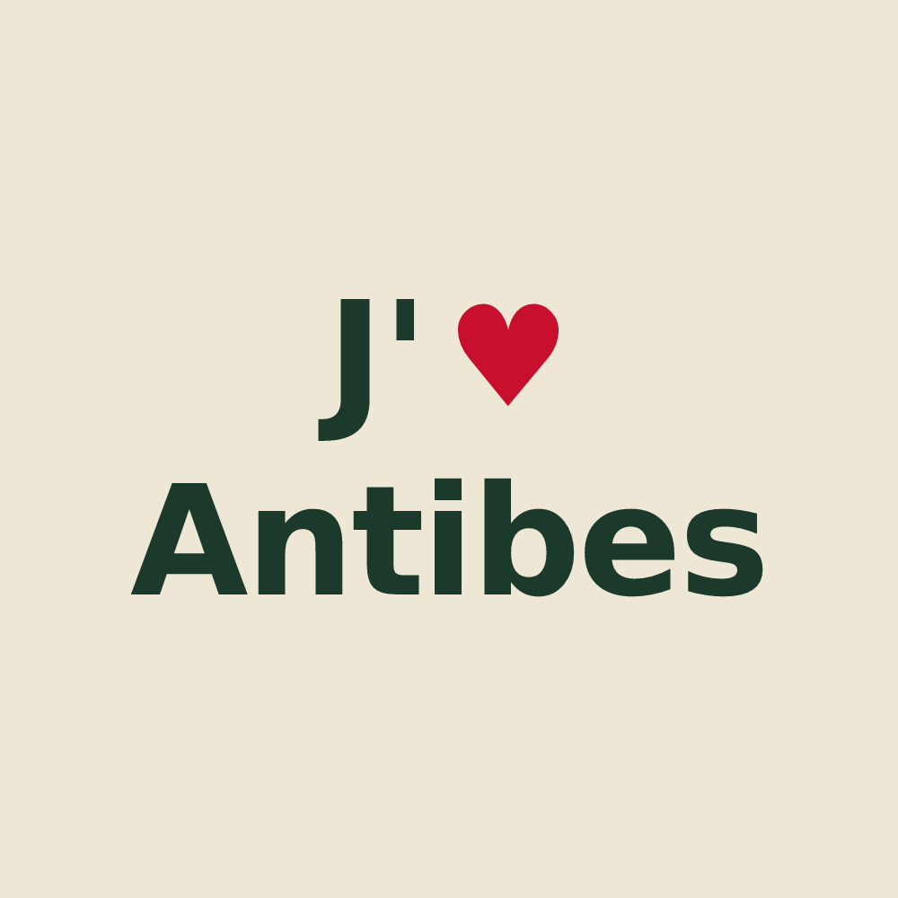 Tote bag personnalisé Antibes — design J'aime Antibes