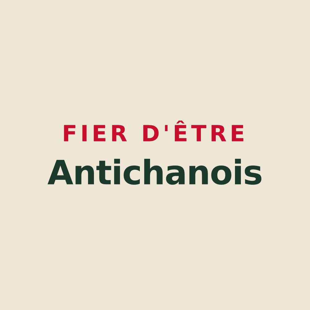 Tote bag « Fier d'être Antichanois » — design pour Antichan