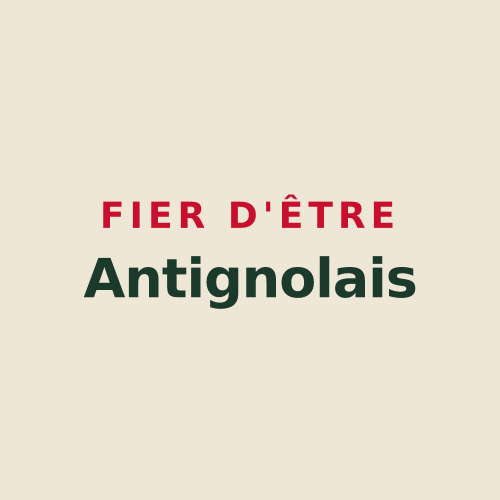 Tote bag « Fier d'être Antignolais » — design pour Antigny