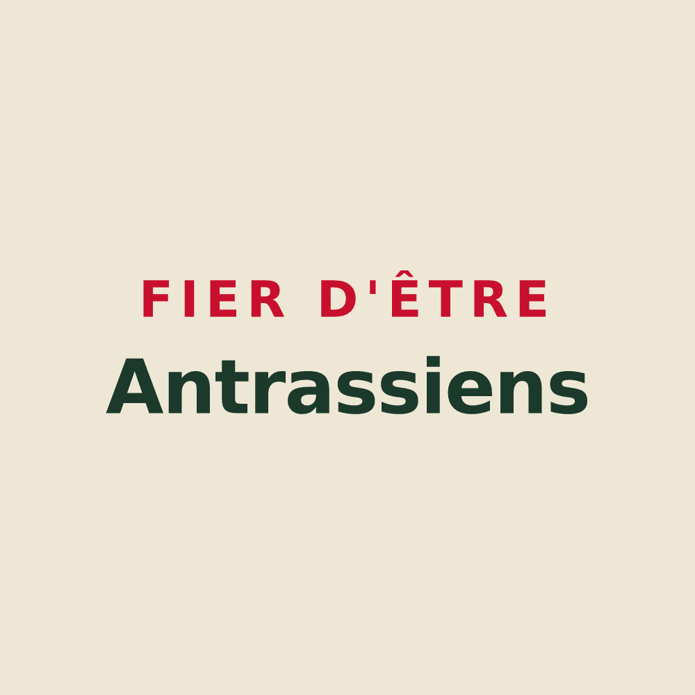 Tote bag « Fier d'être Antrassiens » — design pour Antras