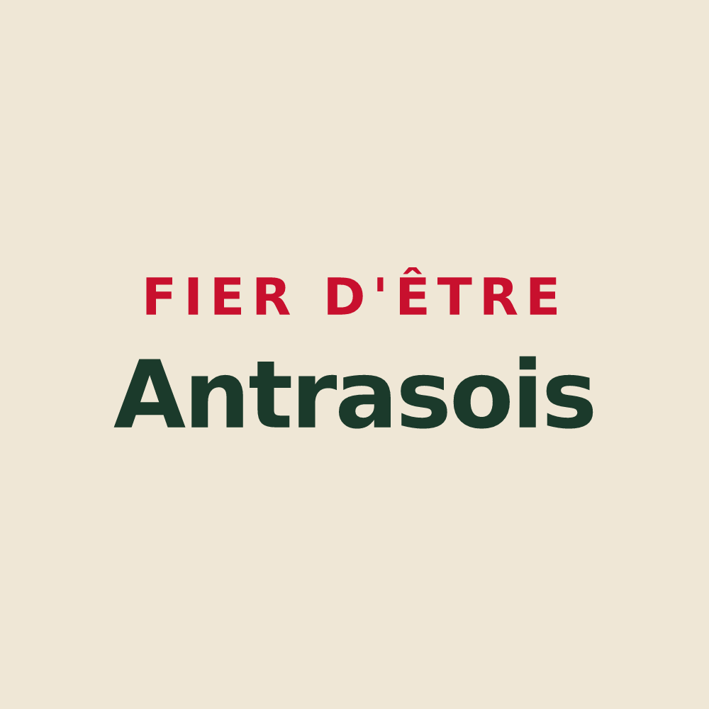 Tote bag « Fier d'être Antrasois » — design pour Antras