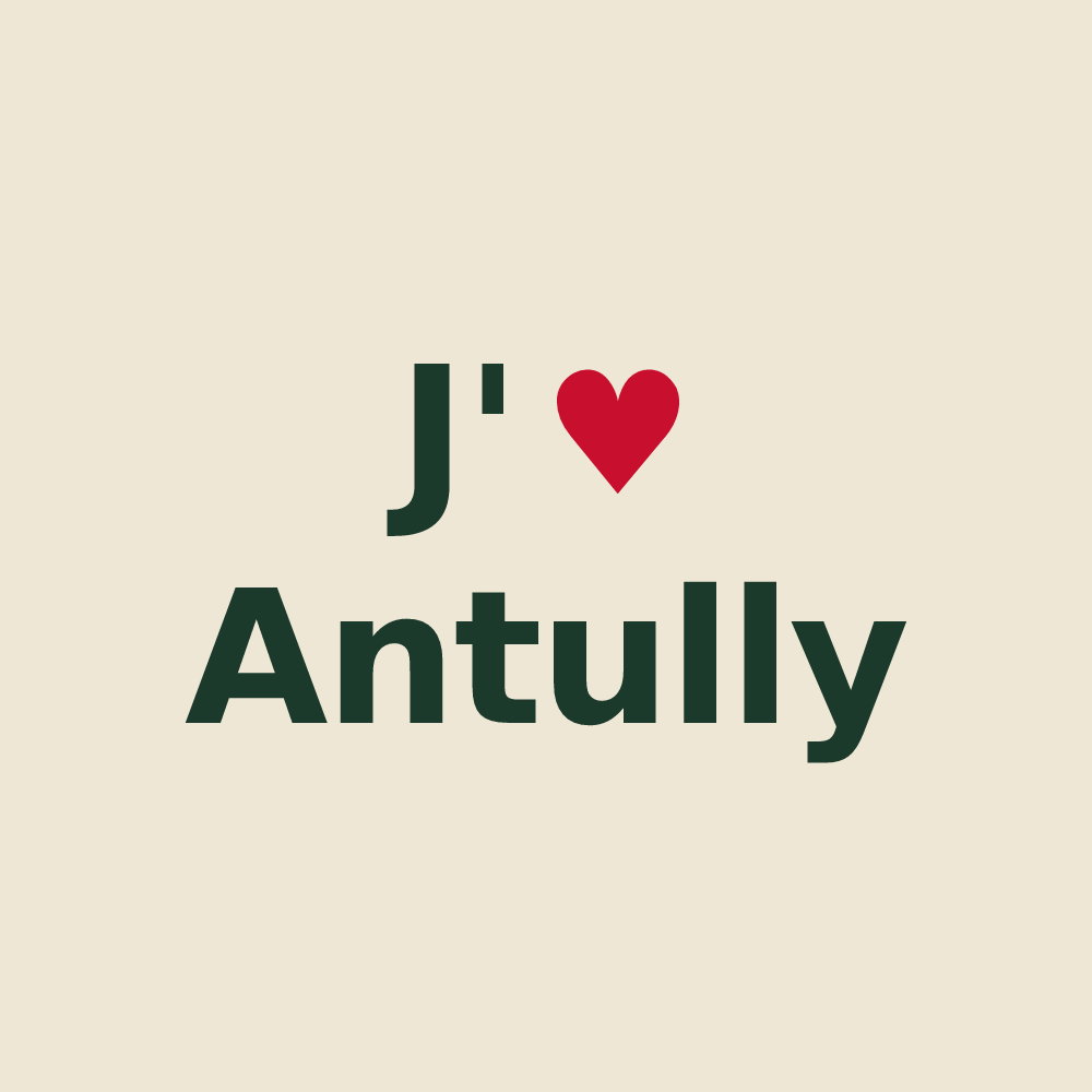 Tote bag personnalisé Antully — design J'aime Antully