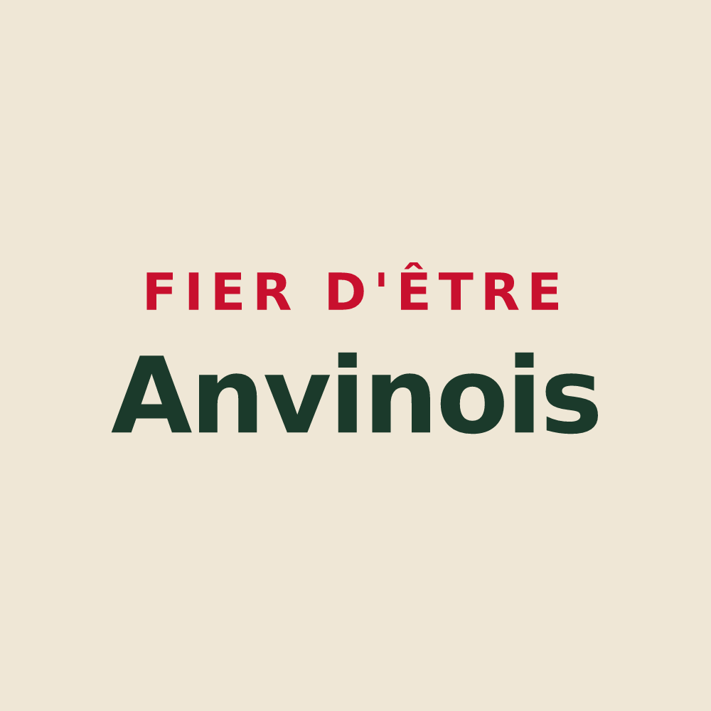 Tote bag « Fier d'être Anvinois » — design pour Anvin