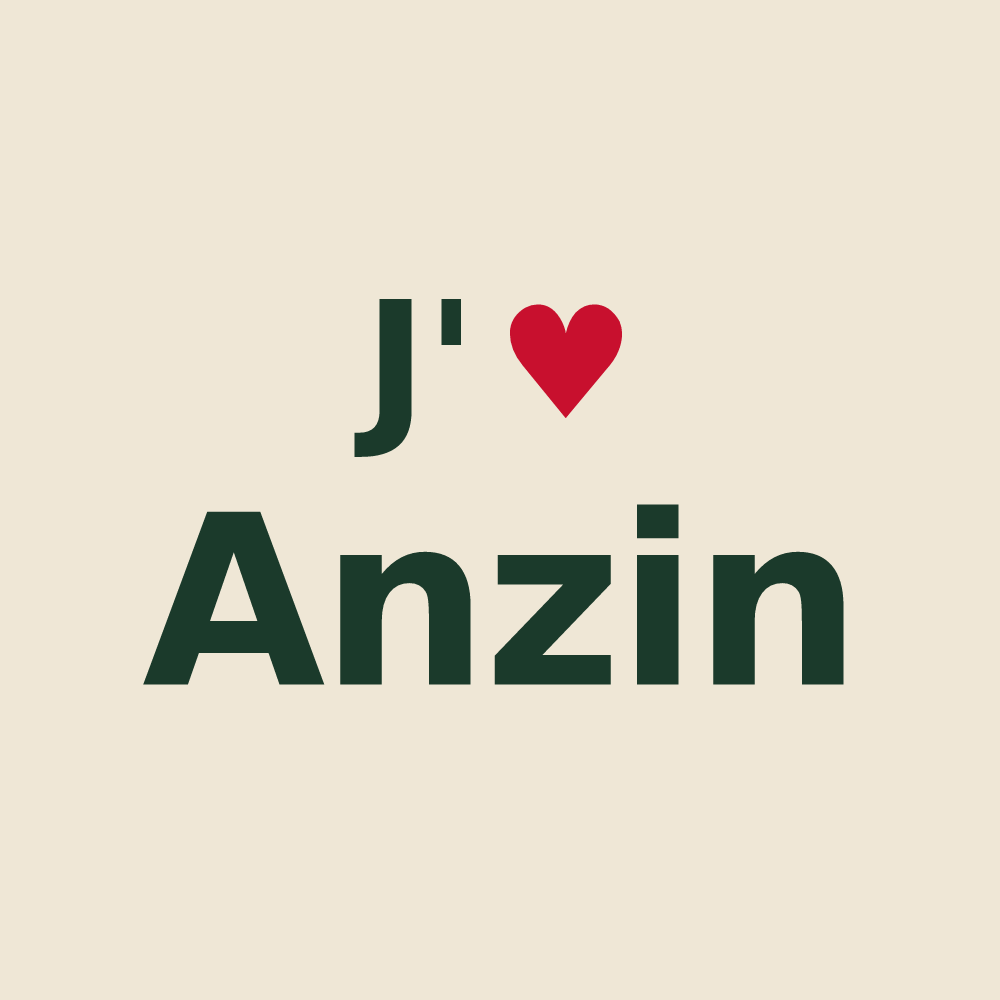 Tote bag personnalisé Anzin — design J'aime Anzin