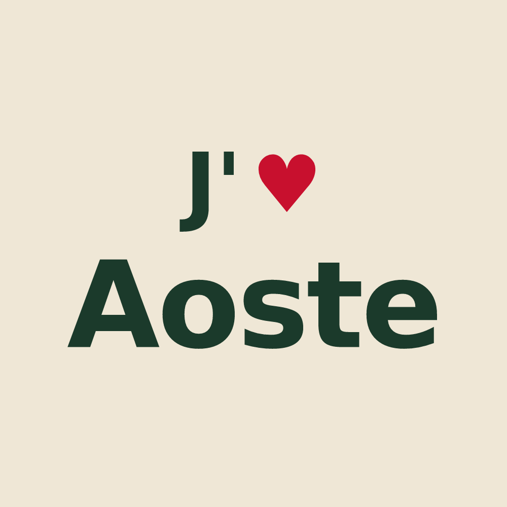 Tote bag personnalisé Aoste — design J'aime Aoste