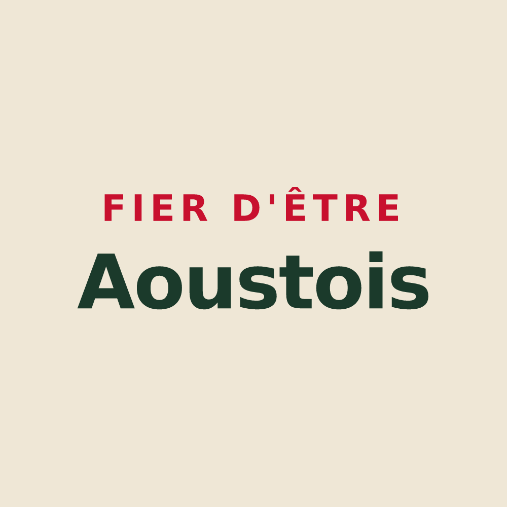 Tote bag « Fier d'être Aoustois » — design pour Aouste-sur-Sye