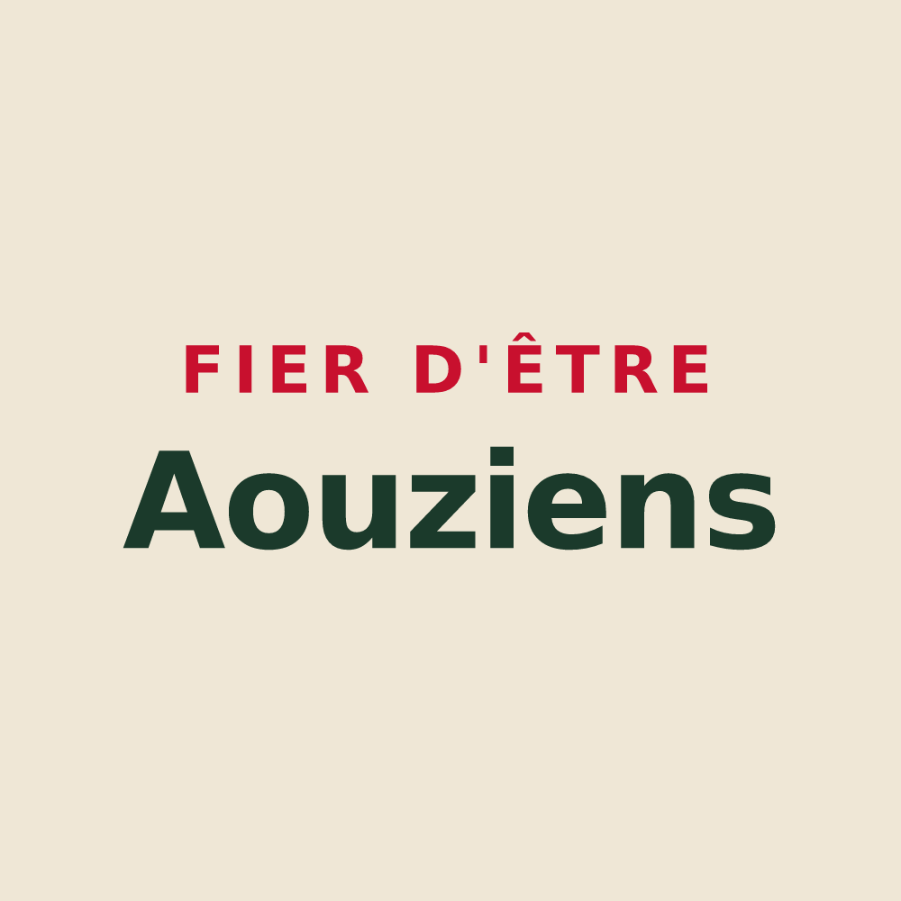 Tote bag « Fier d'être Aouziens » — design pour Aouze