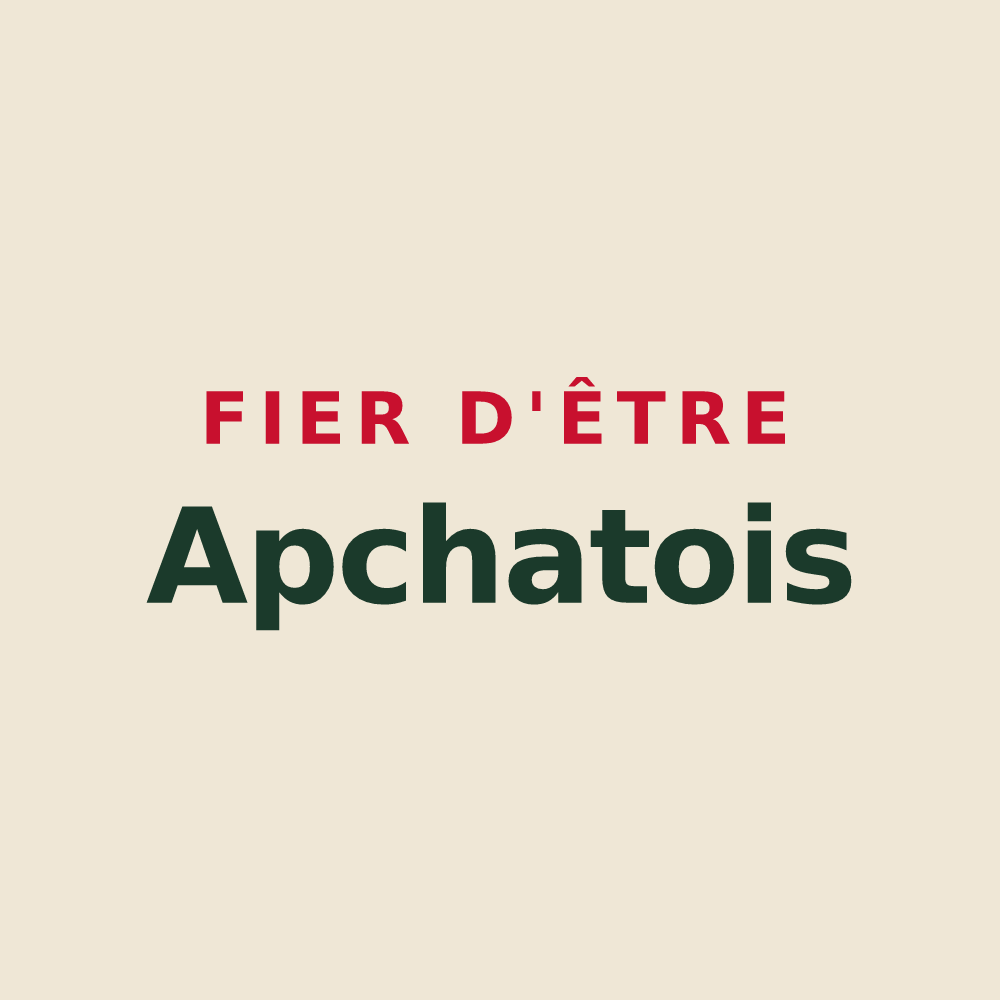 Tote bag « Fier d'être Apchatois » — design pour Apchat