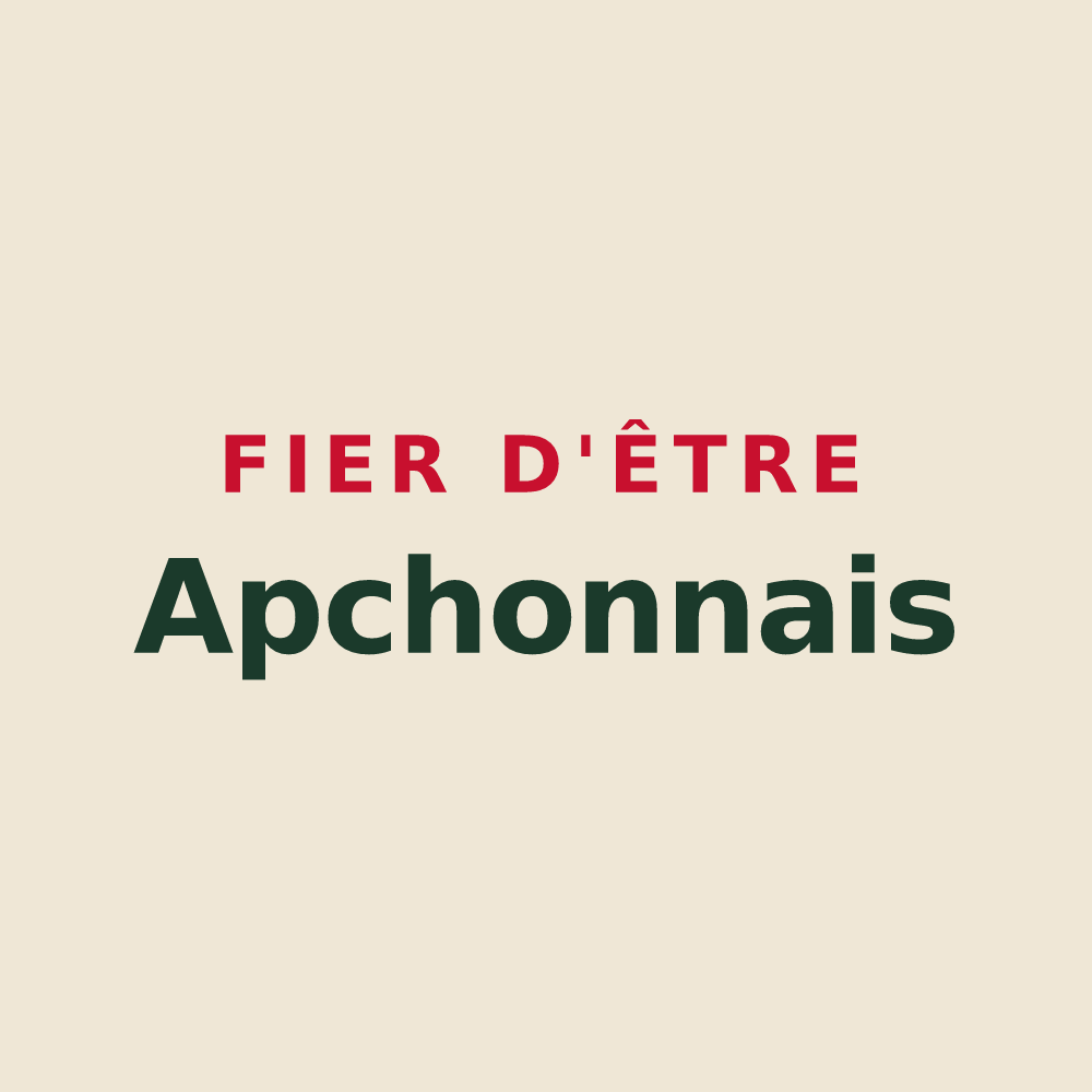 Tote bag « Fier d'être Apchonnais » — design pour Apchon