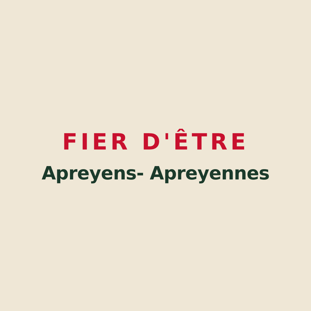 Tote bag « Fier d'être Apreyens- Apreyennes » — design pour Aprey