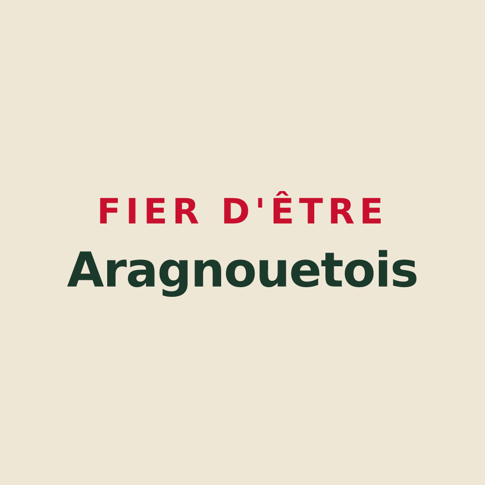 Tote bag « Fier d'être Aragnouetois » — design pour Aragnouet