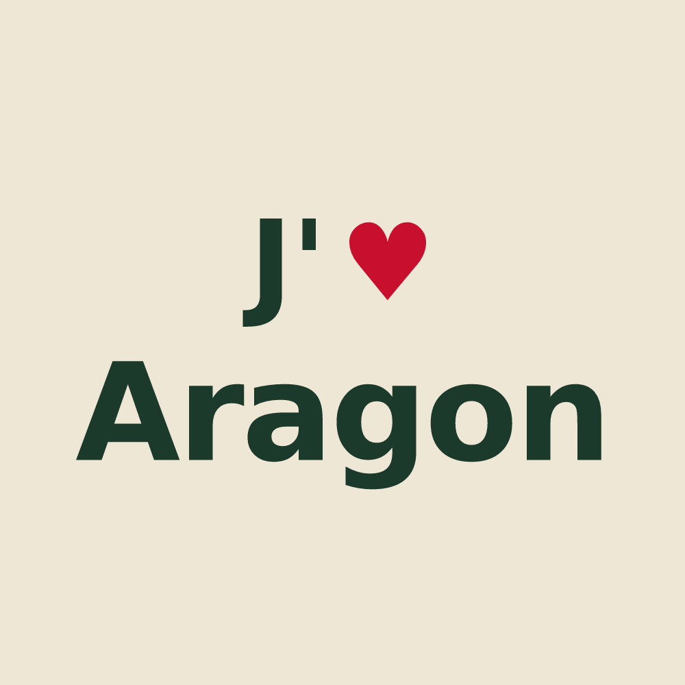 Tote bag personnalisé Aragon — design J'aime Aragon