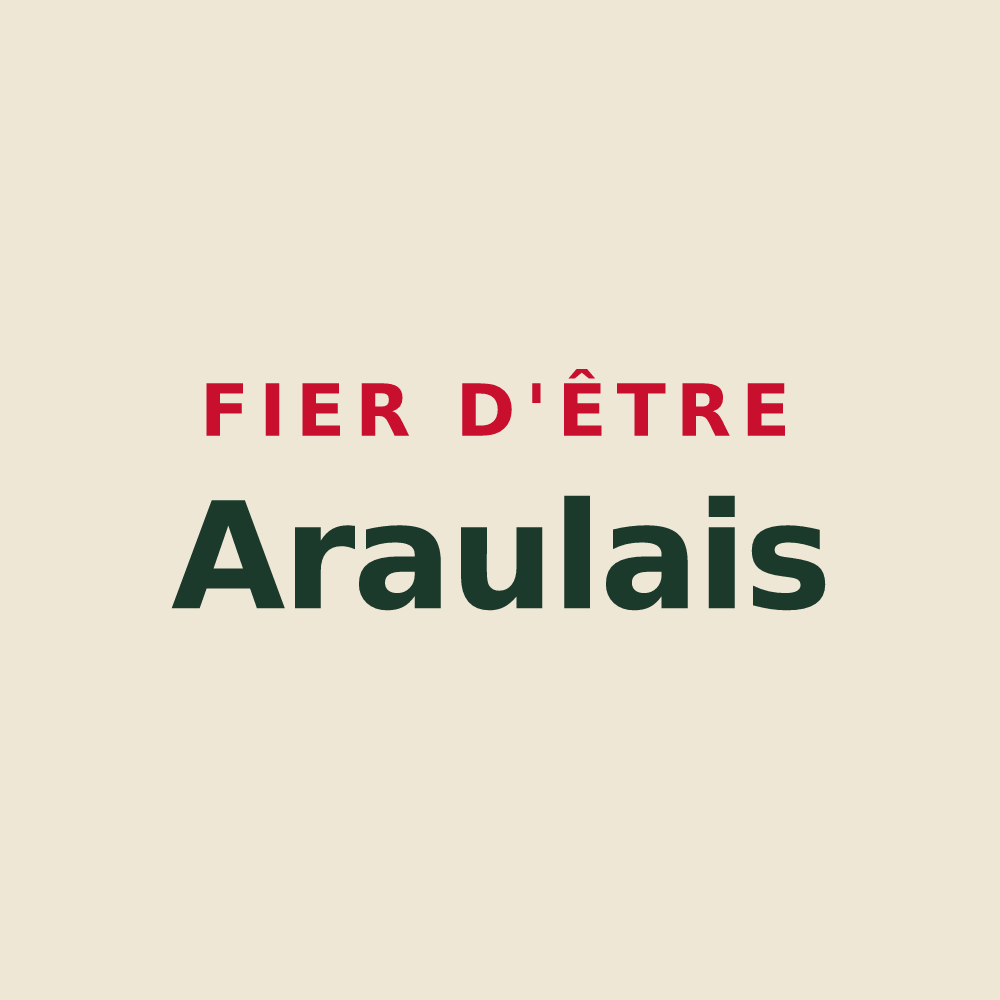 Tote bag « Fier d'être Araulais » — design pour Araules