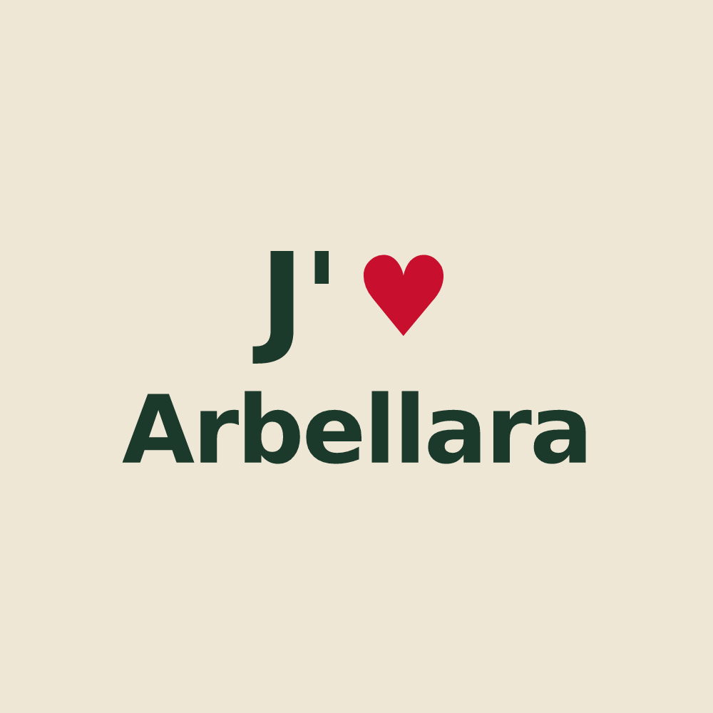Tote bag personnalisé Arbellara — design J'aime Arbellara