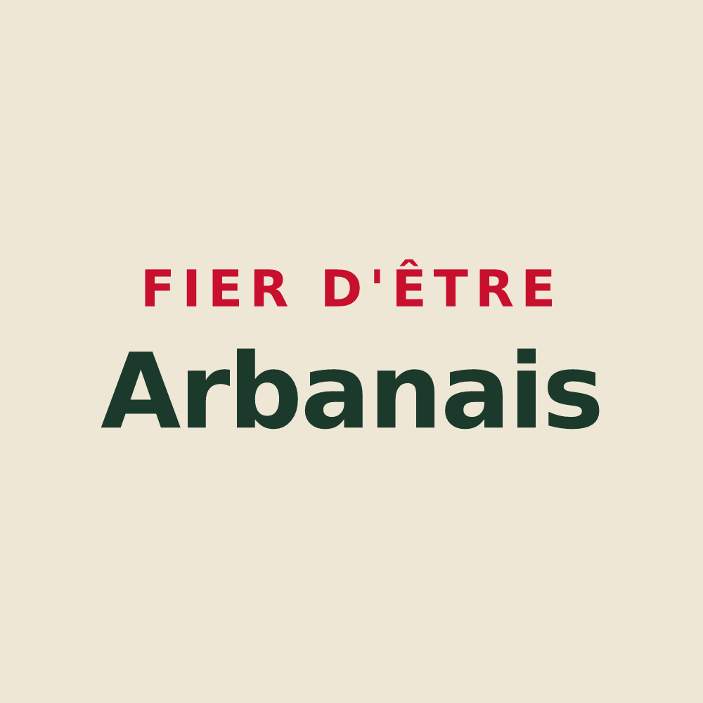 Tote bag « Fier d'être Arbanais » — design pour Arbent