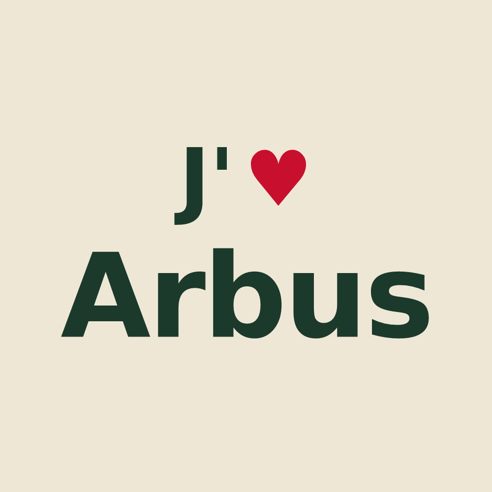 Tote bag personnalisé Arbus — design J'aime Arbus