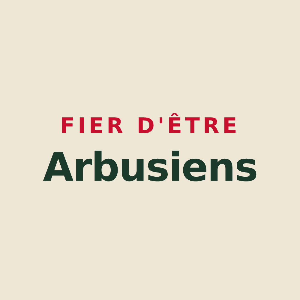 Tote bag « Fier d'être Arbusiens » — design pour Arbus