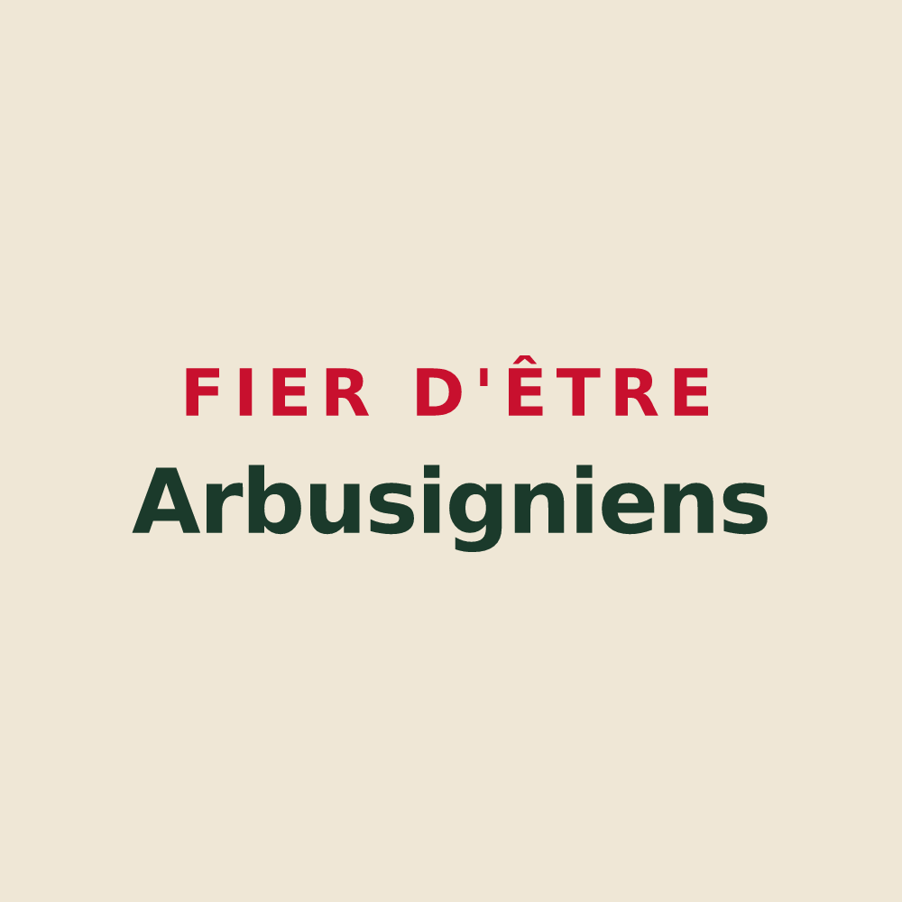 Tote bag « Fier d'être Arbusigniens » — design pour Arbusigny