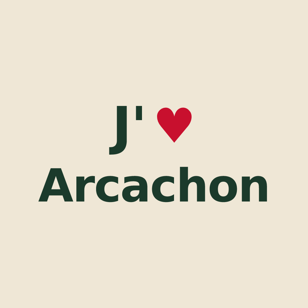 Tote bag personnalisé Arcachon — design J'aime Arcachon