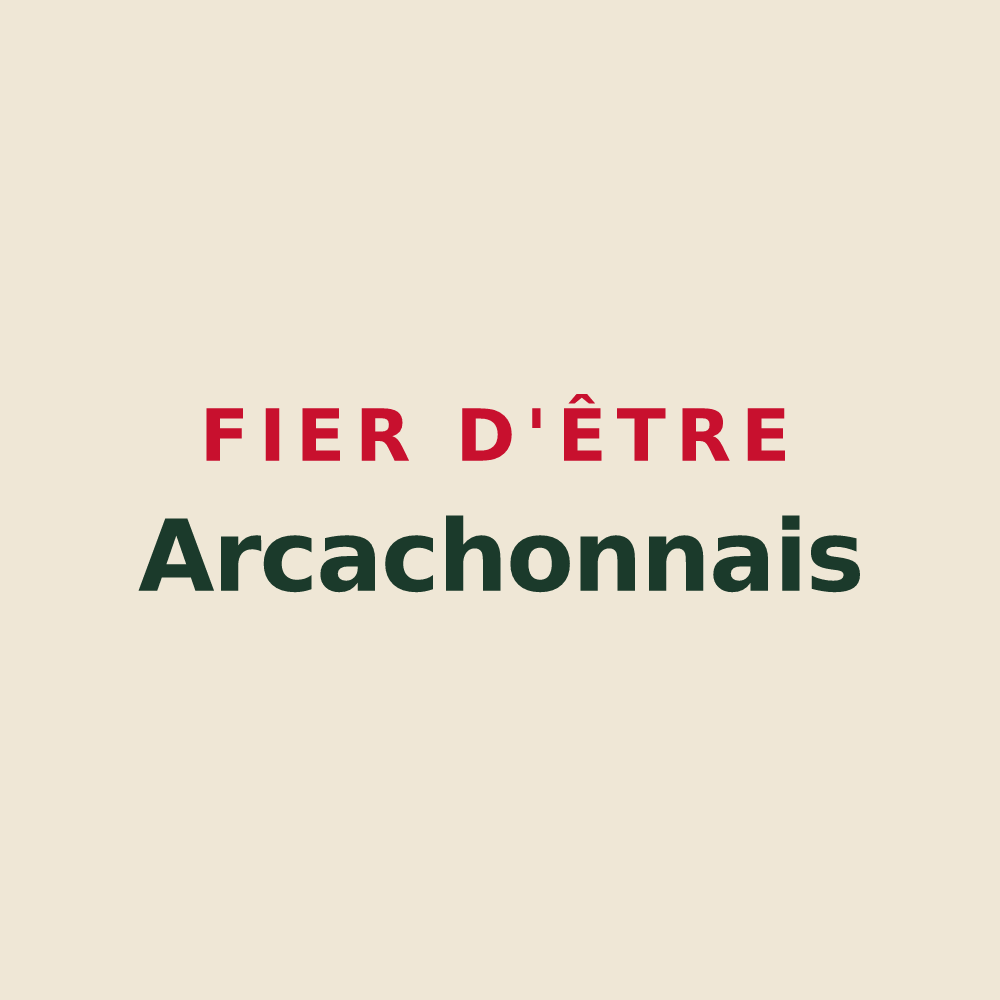 Tote bag « Fier d'être Arcachonnais » — design pour Arcachon