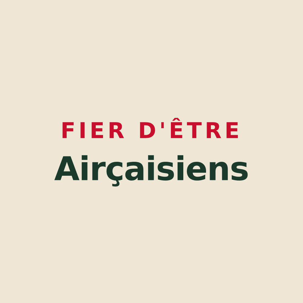 Tote bag « Fier d'être Airçaisiens » — design pour Arçais