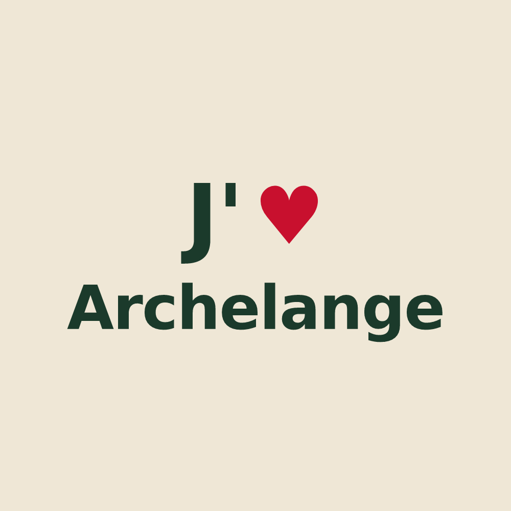 Tote bag personnalisé Archelange — design J'aime Archelange