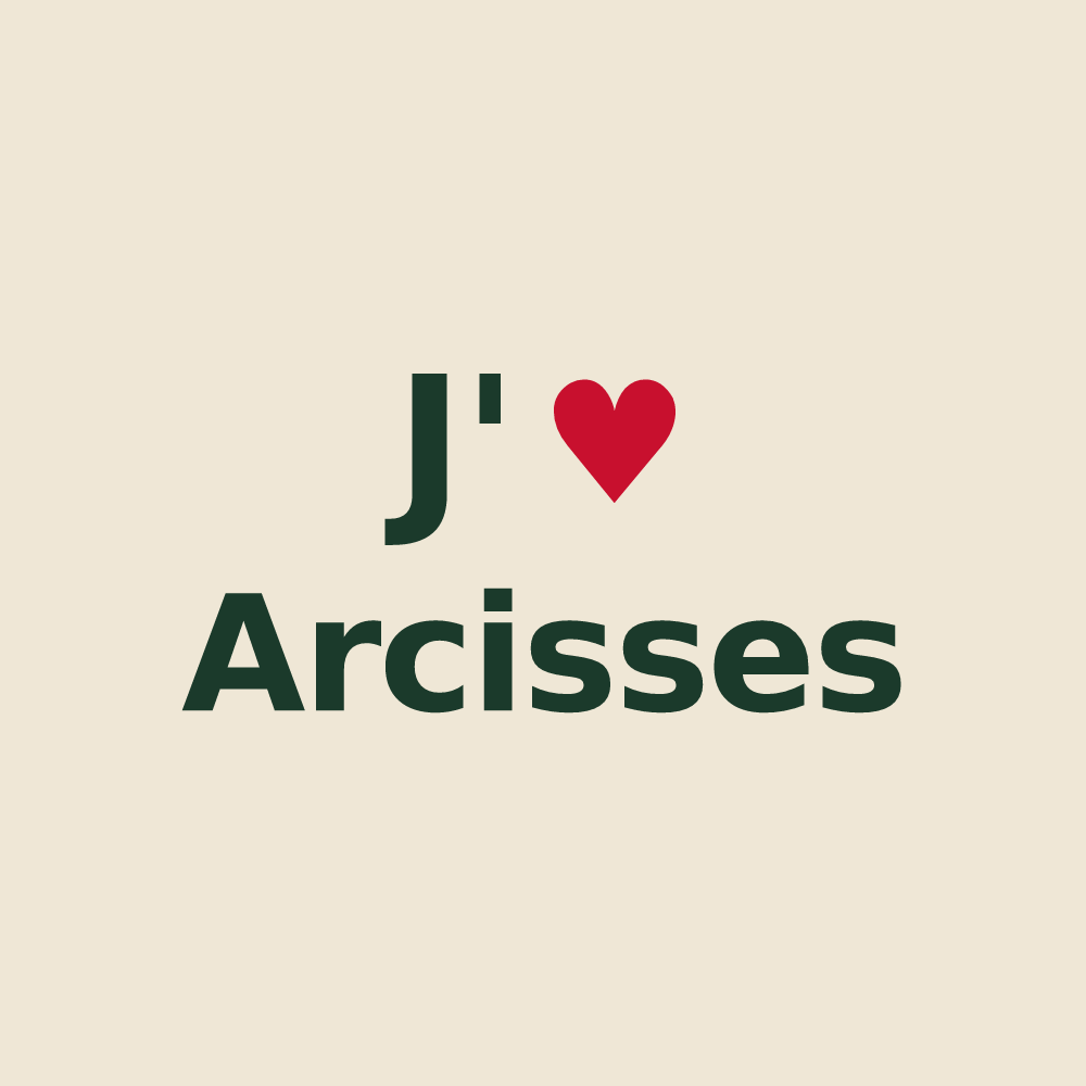 Tote bag personnalisé Arcisses — design J'aime Arcisses